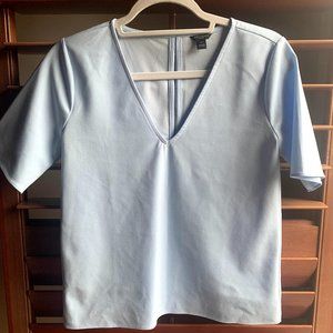 Ann Taylor Baby Blue Shell Top - XSP